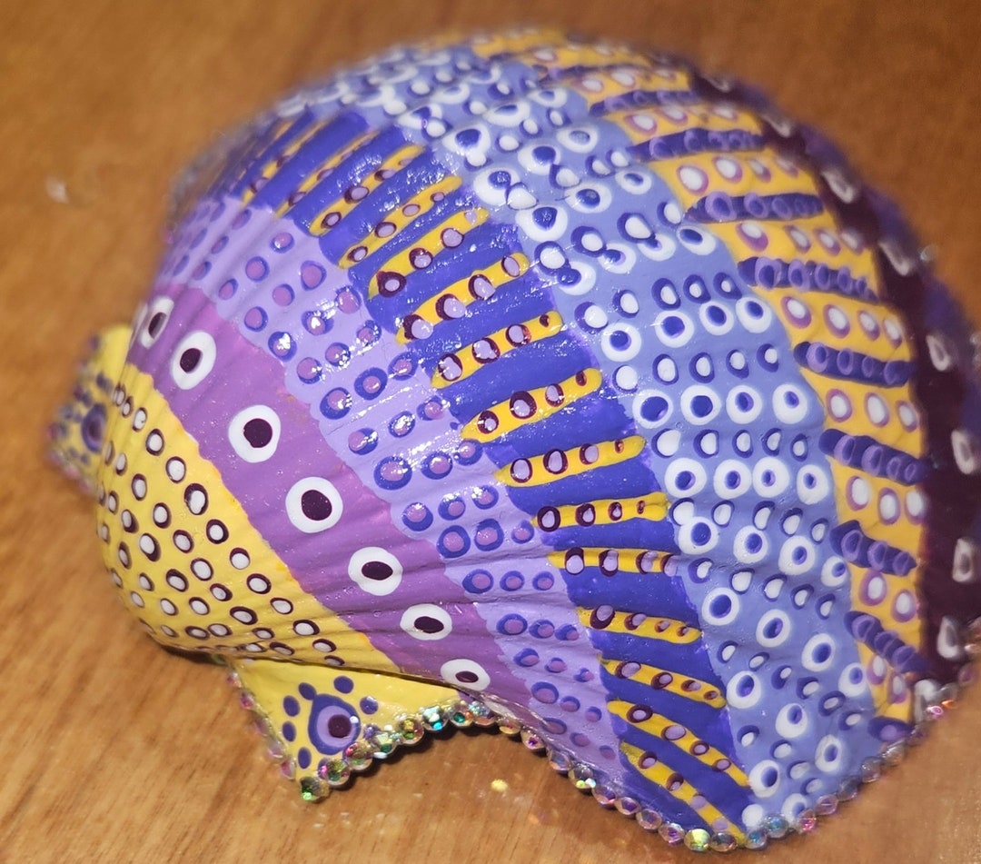 Cape Cod. Handpainted Scallop Seashell - Etsy