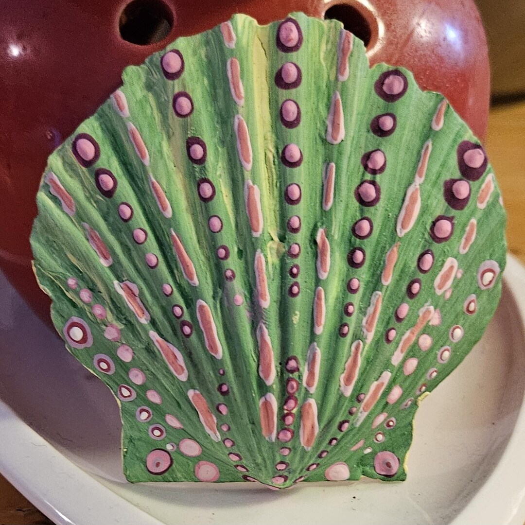 Hand-painted Shell - Etsy