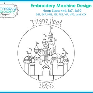 DL Park Castle DIGITAL Embroidery Machine Design File