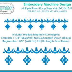 Pyrex Snowflake Garland Design DIGITAL Embroidery Machine Design File