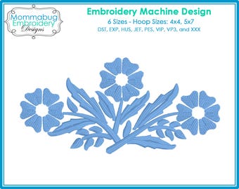 CorningWare Blue Cornflower DIGITAL Embroidery Machine Design File