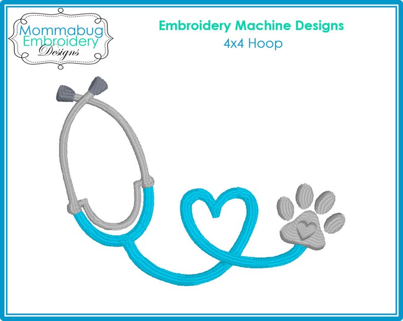 Vet Tech Vet Assistant Veterinarian Paw Print Stethoscope Etsy