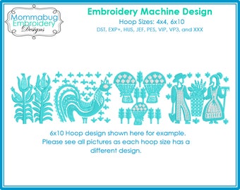 Vintage Pyrex Butterprint Design DIGITAL Embroidery Machine Design File