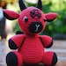 Baby Baphomet Amigurumi Plushie | Devil Plush Toy | Handmade Crochet Toy