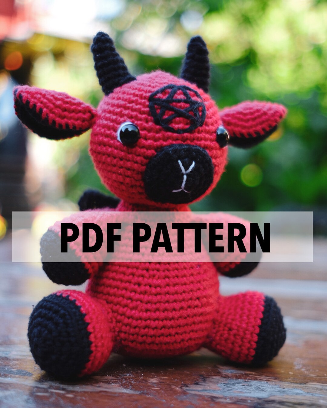 PDF PATTERN Baby Baphomet Amigurumi Crochet Instructions Intermediate ...