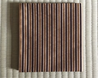 Obukusa in brown & gold stripe