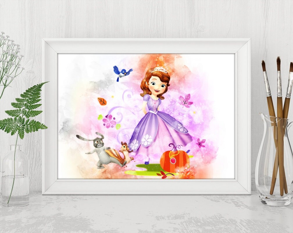 Sofia The First Printable Digital Nursery INSTANT DOWNLOAD Etsy
