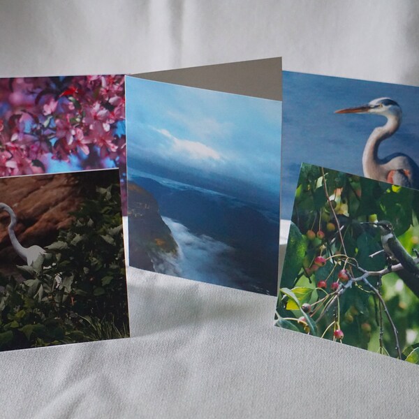 Custom Order | Single Glossy Greeting Card With Envelope | Nature Notecard | Stationery