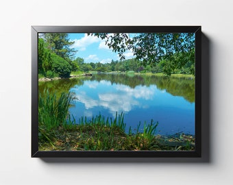 Pretty Pond Print | Pretty Pond Photo | Pond Wall Art | Pond Wall Decor | Pond Photo Print | Connecticut Park Photo Print | Nature Print