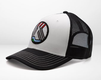 Classic Trucker Mesh Back Hat with Rocky Mountains Patch