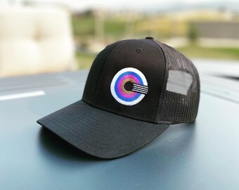 Casquette camionneur Jiujitsu brésilienne Jiujitsu BJJ - Legitsu Apparel - Design cible BJJ sur le côté