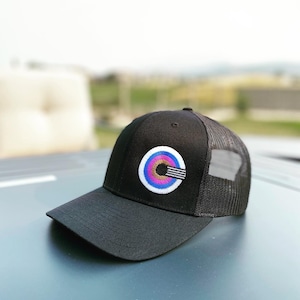 Jiujitsu BJJ Hat Brazilian Jiujitsu Trucker Cap - BJJ Target Design on Side by Legitsu Apparel