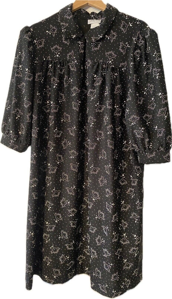 Vintage Lady Dorby black and white floral dress si