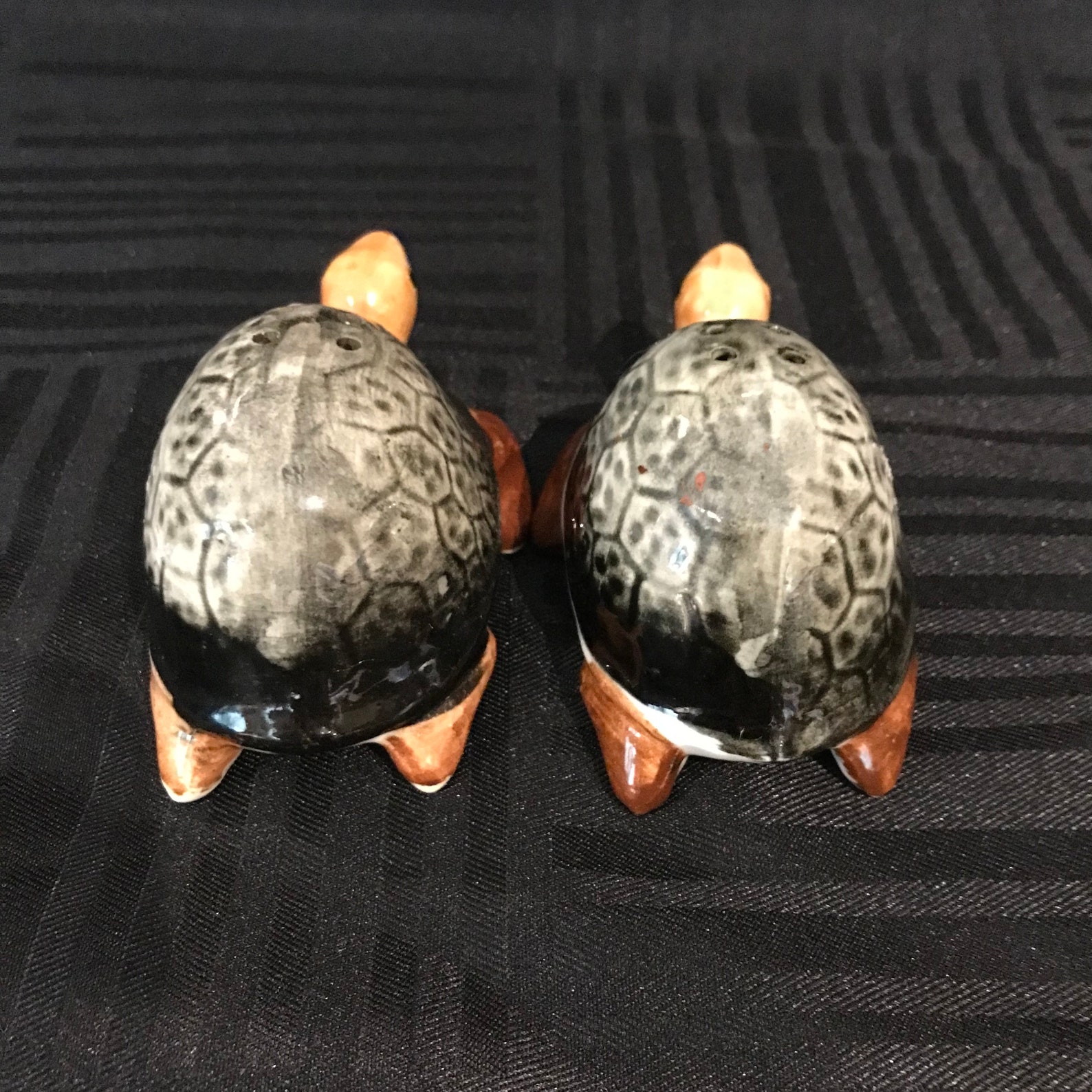 Vintage Japan Turtle salt and pepper shakers Etsy