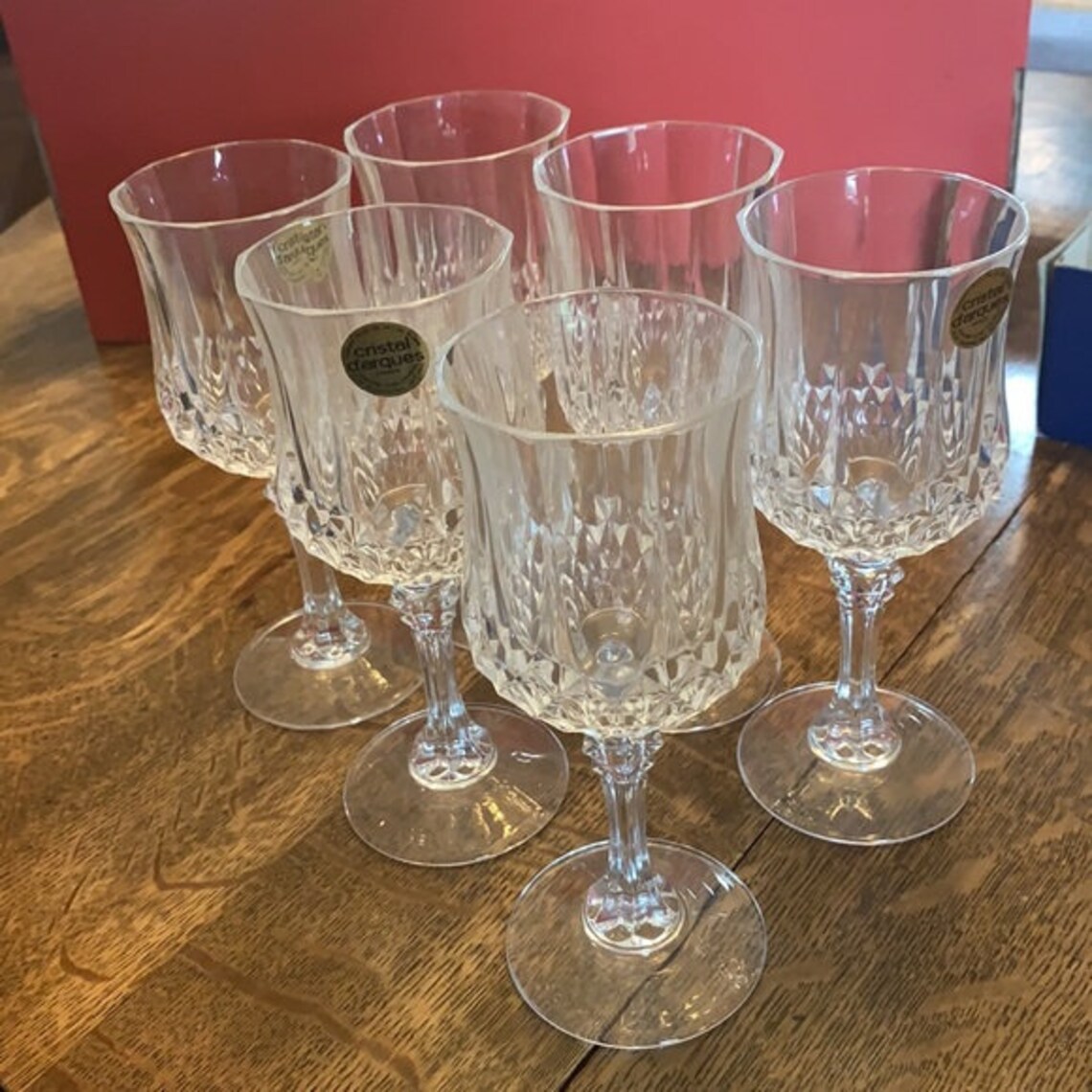 Cristal DArques Longchamp crystal glasses new Etsy
