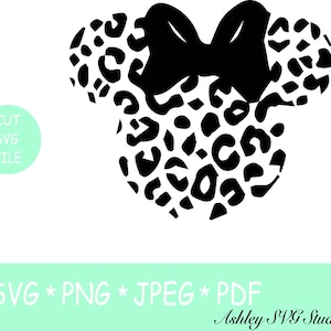 Minnie Animal Kingdom Cheetah Cut Files