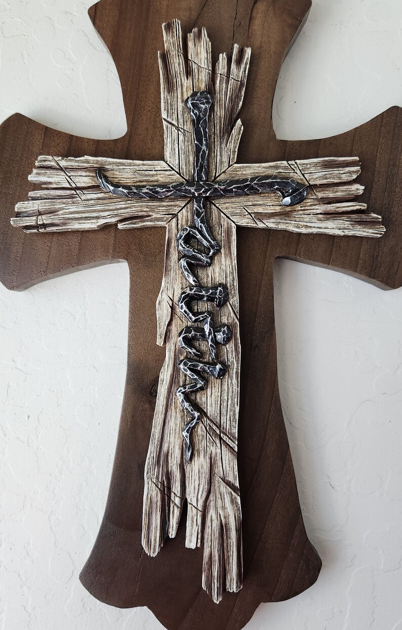 Extra Large Cross, Rugged Cross, Faith Cross, Rustic Cross, Cross Wall ...