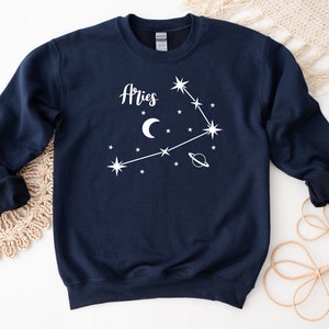 Aries sweatshirt, zodiac sign shirt, toddler sweatshirt, Aries gift, astrology shirt, constellation sweatshirt, Aries birthday sweatshirt