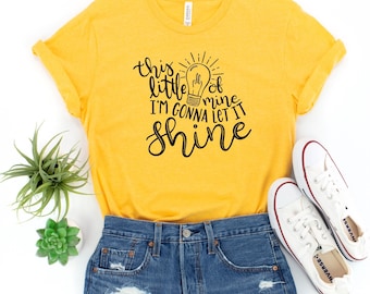 This little light of mine, little girls shirts, toddler girl graphic tee, toddler girl shirt, toddler tshirt, shirts for toddlers