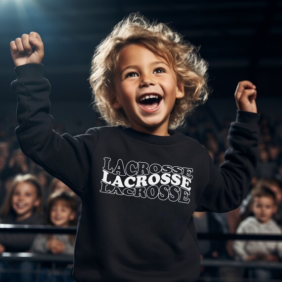 Lacrosse sweatshirt girls lacrosse sweatshirt lacrosse gifts toddler sweater boys lacrosse shirt lacrosse team lacrosse lover