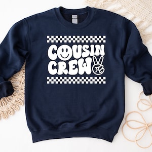 Bluza Cousin Crew, koszulki Cousin Crew, pasująca koszulka Cousin dla malucha, prezenty dla kuzynów dla dzieci, bluza dla malucha, swetry dla kuzynów