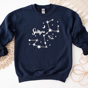Scorpio sweatshirt, zodiac sign shirt, toddler sweatshirt, Scorpio gift, astrology shirt, constellation sweatshirt, Scorpio birthday