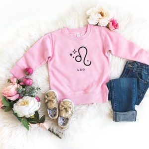 Leo sweatshirt, zodiac sign shirt, toddler sweatshirt, Leo gift, astrology shirt, constellation sweatshirt, Leo birthday sweatshirt