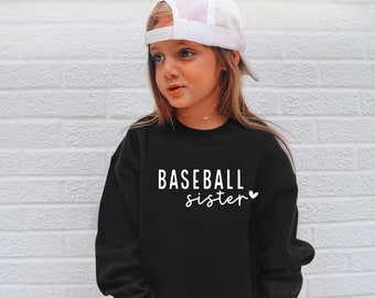 Baseball sister sweatshirt, baseball sis, baseball sweatshirt, baseball shirt, baseball gift, sister sweatshirt, baseball family