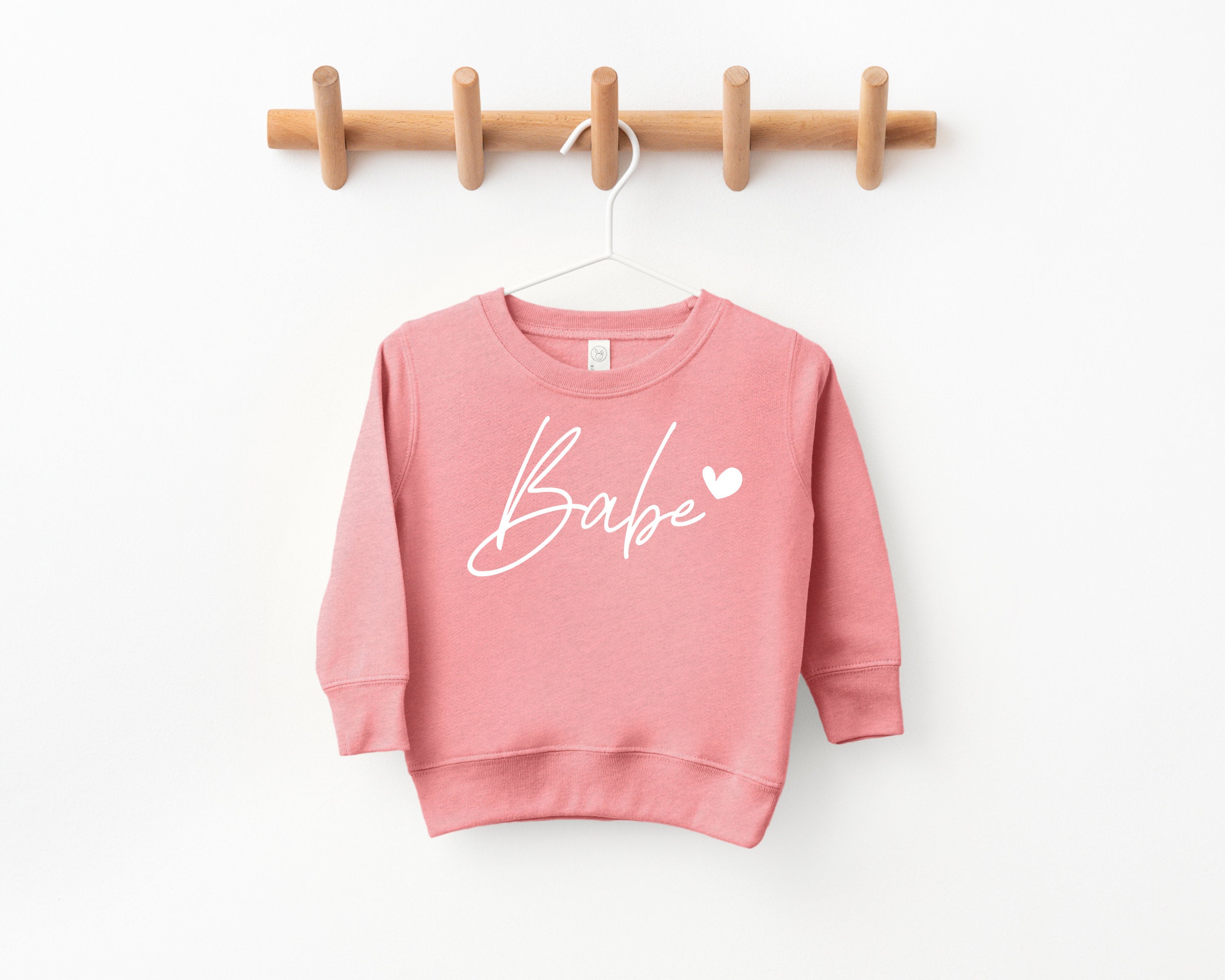 Pink Babe Sweatshirt Etsy