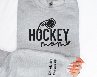 Personalized Hockey Mom Sweatshirt, Kids Names, Hockey Mama Gift