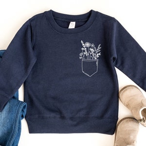 Girls flower shirt, toddler flower tee, girls boho sweater, toddler sweatshirt, little girls sweater, kids sweatshirt, sweater for girls