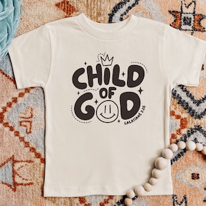 child of god, Jesus shirt for kids, kids christian tee, toddler christian shirt, Jesus apparel, retro christian shirts, Jesus tee