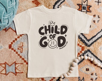 child of god, Jesus shirt for kids, kids christian tee, toddler christian shirt, Jesus apparel, retro christian shirts, Jesus tee