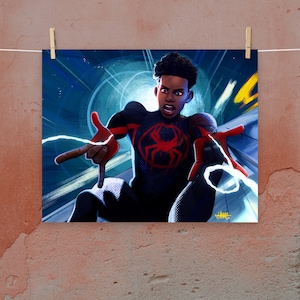 Miles Morales Matte Art Print - Into the Spiderverse