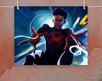 Impresión de arte mate de Miles Morales - En el Spiderverse