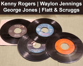 Kenny Rogers, Waylon Jennings, George Jones, Flatt & Scruggs, 45s