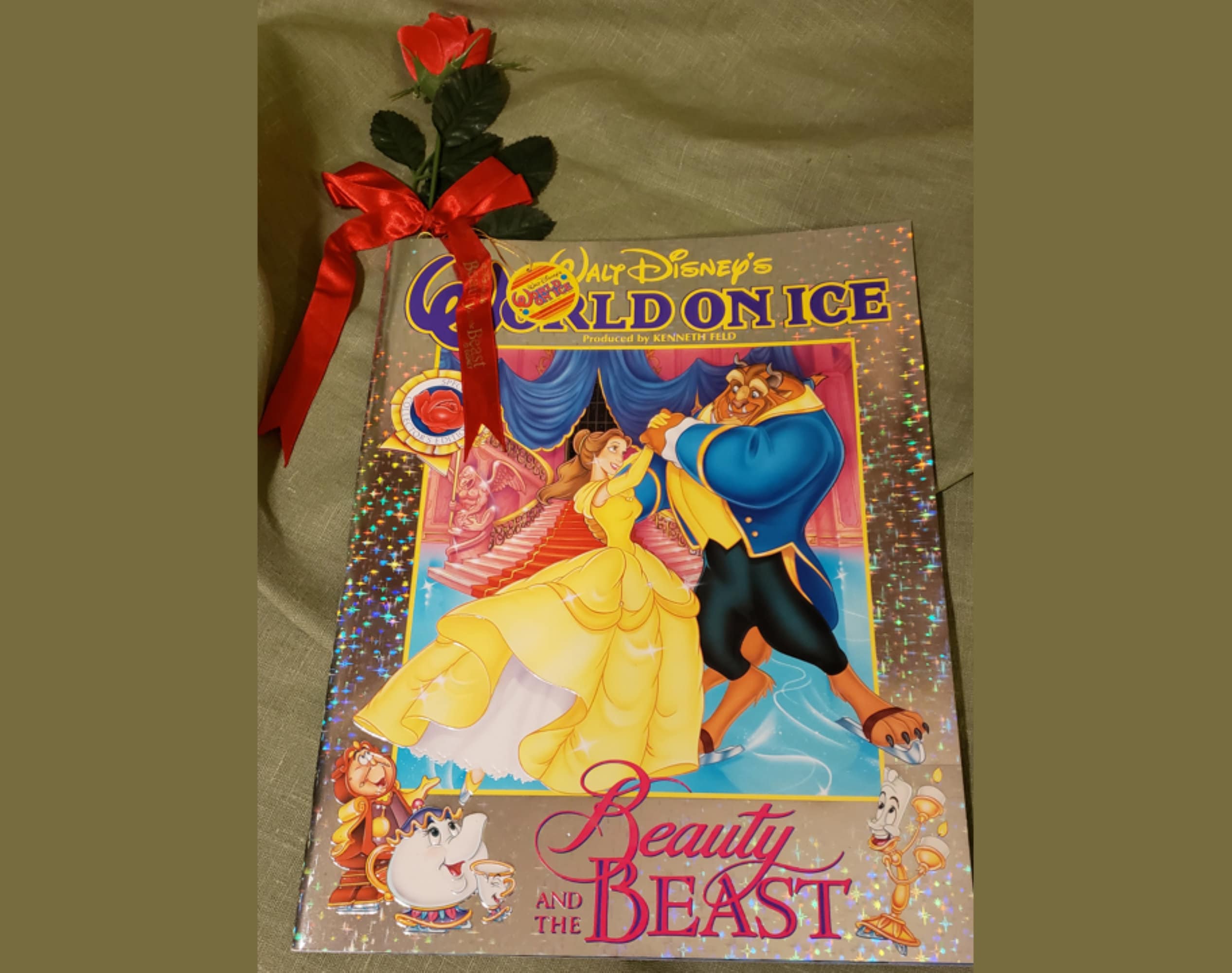 1993 Walt Disney's World on Ice Beauty & the Beast Souvenir