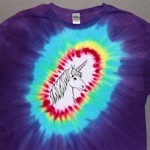 Unicorn Tie Dye available as  T-Shirt,Onsies and Long Sleeve