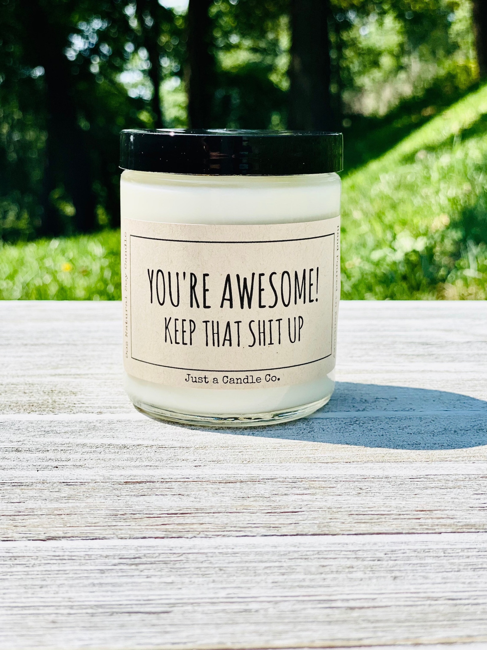 Funny Candle Funny Candles Gift You're Awesome Gift Best Etsy