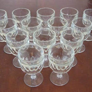 Set 14 Vintage Heavy Glass 6&quot; Soda Fountain Ice Cream Parfait Dessert Glasses M