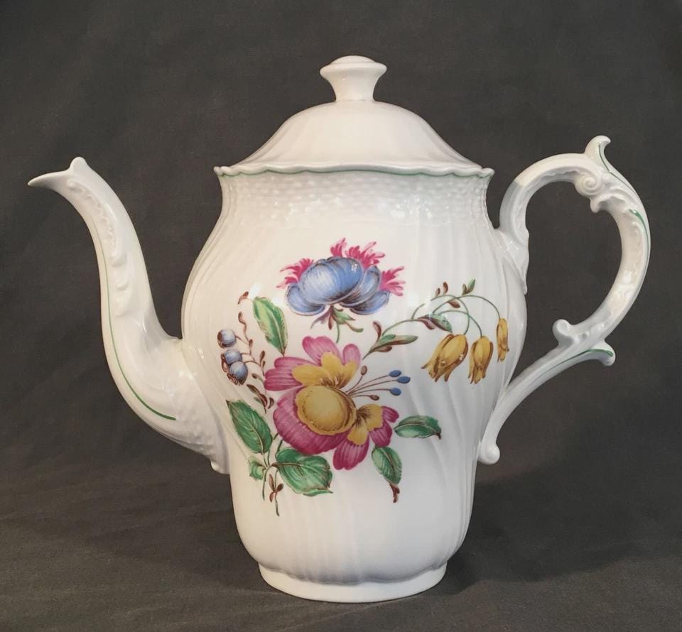 サントリー 花柄 白磁ボトル リチャードジノリ