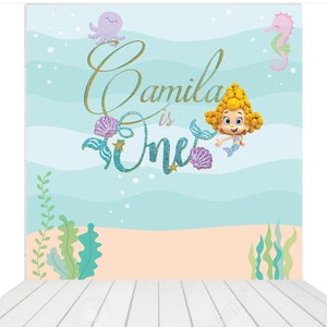 Bubble Guppies  &quot;DIGITAL&quot; Backdrop
