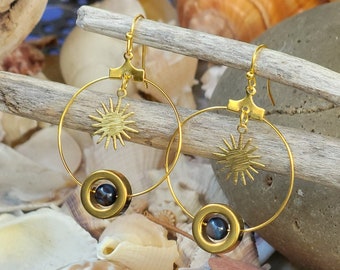 Kyanite Hoop Earrings