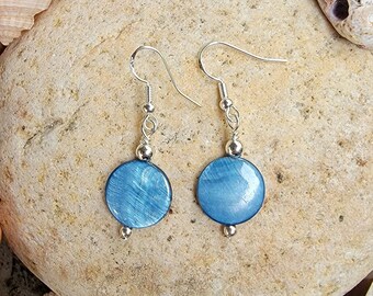 Sterling Silver Wire Seashell Earrings