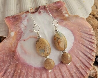 Aqua Terra Jasper and Agate Earrings