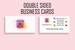 Personalised Business Cards Double Sided Custom Name Logo Small Business Review Thank you
