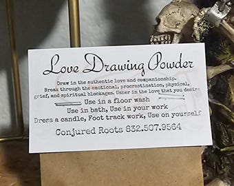 Dibujo de amor Hoodoo en polvo