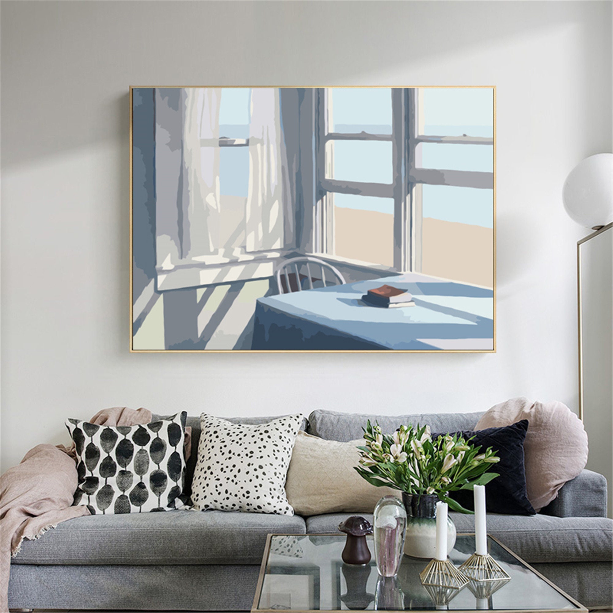 Windows Paint By Number KitModern Paint By Number KitWithout Etsy