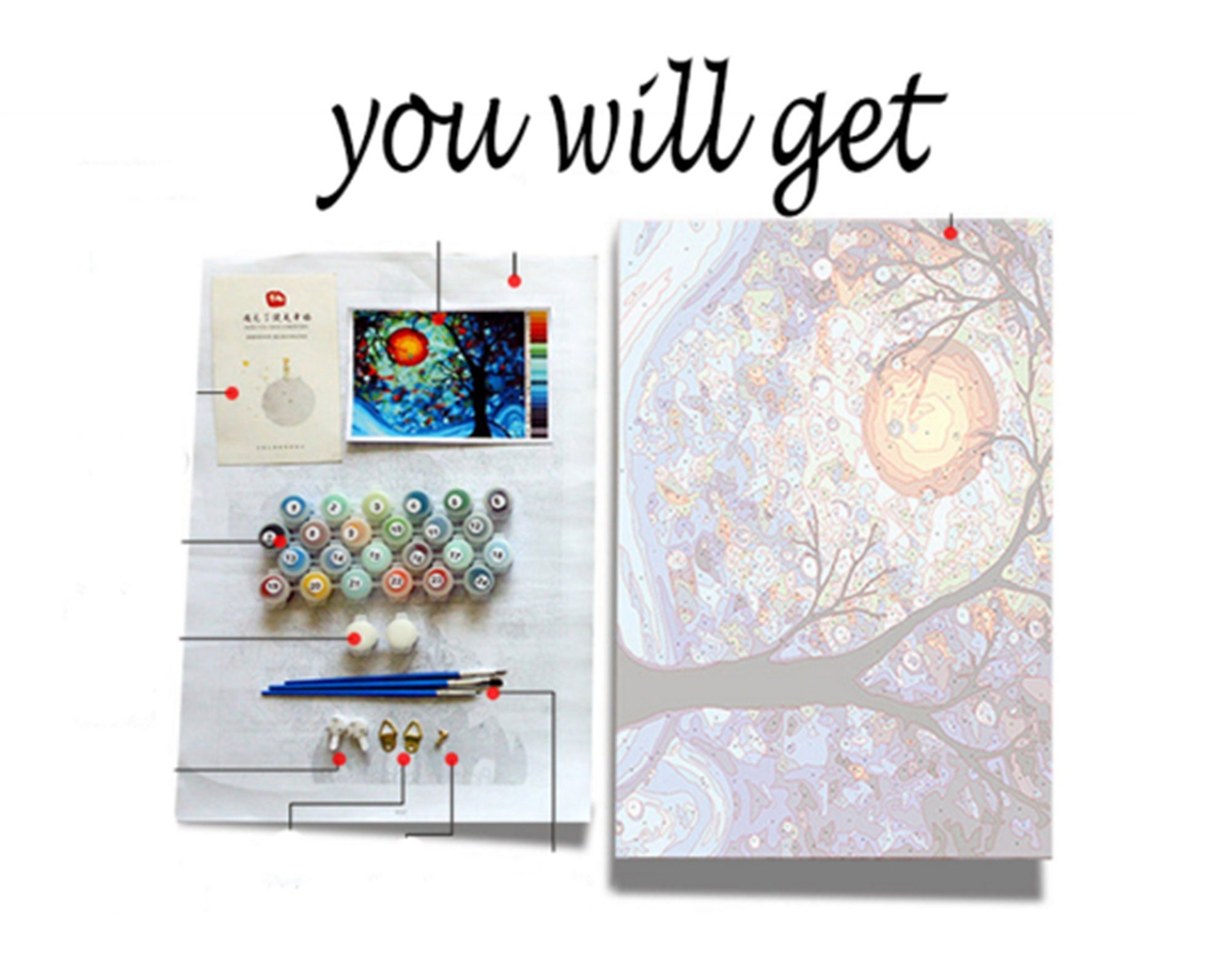 Windows Paint By Number KitModern Paint By Number KitWithout Etsy