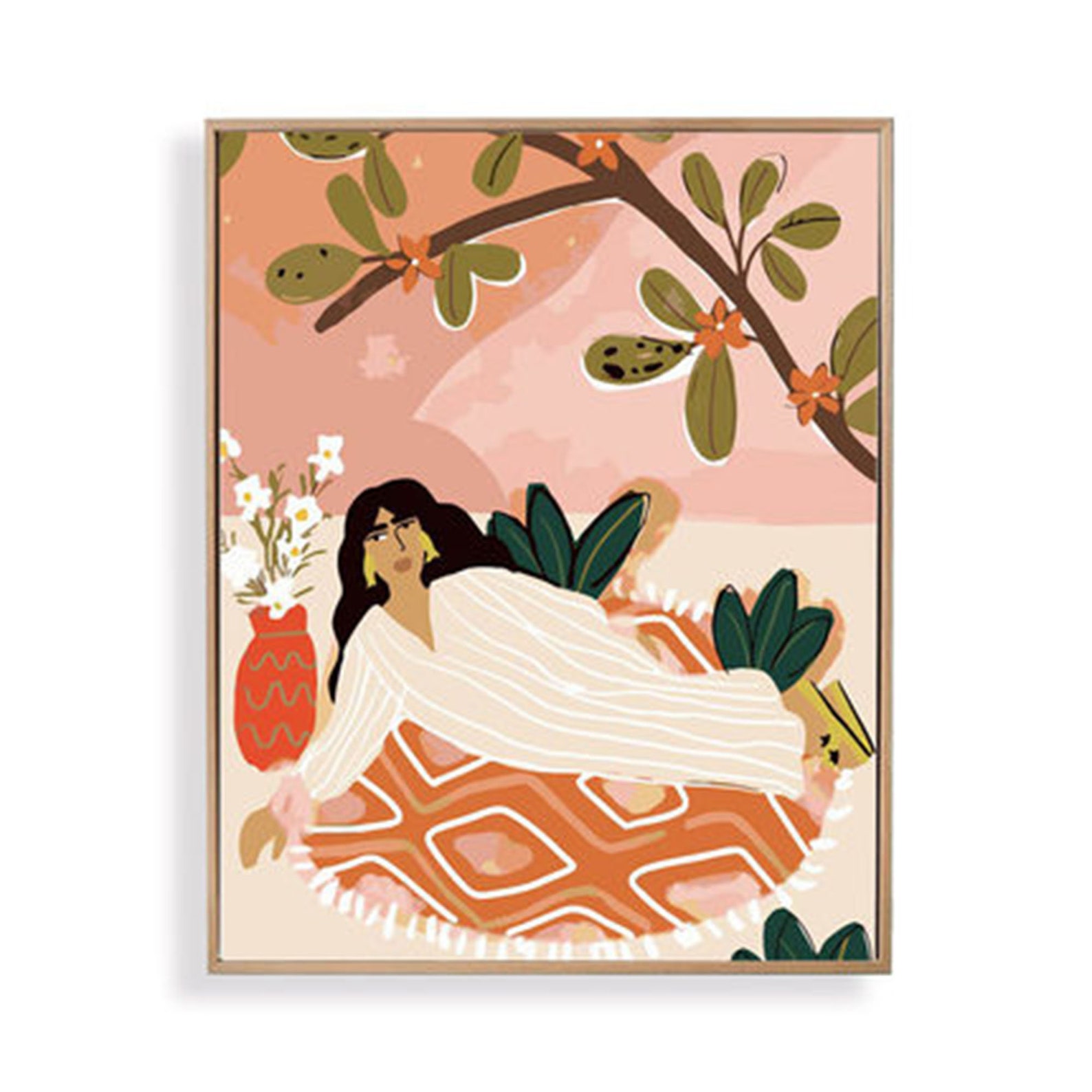 Abstract Paint By Number KitModern Women Paint By Number Etsy